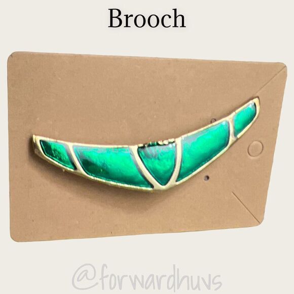 3” Enamel and Gold Tone Brooch - Picture 4 of 7